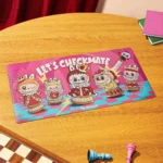 Alfombrilla de escritorio para ordenador Labubu The Monsters Let’s Checkmate Series 3