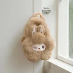 Bolsa marrón de peluche con flores de la serie clásica de Labubu The Monsters 4