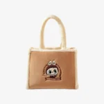 Bolso clásico Labubu bolso de peluche marrón