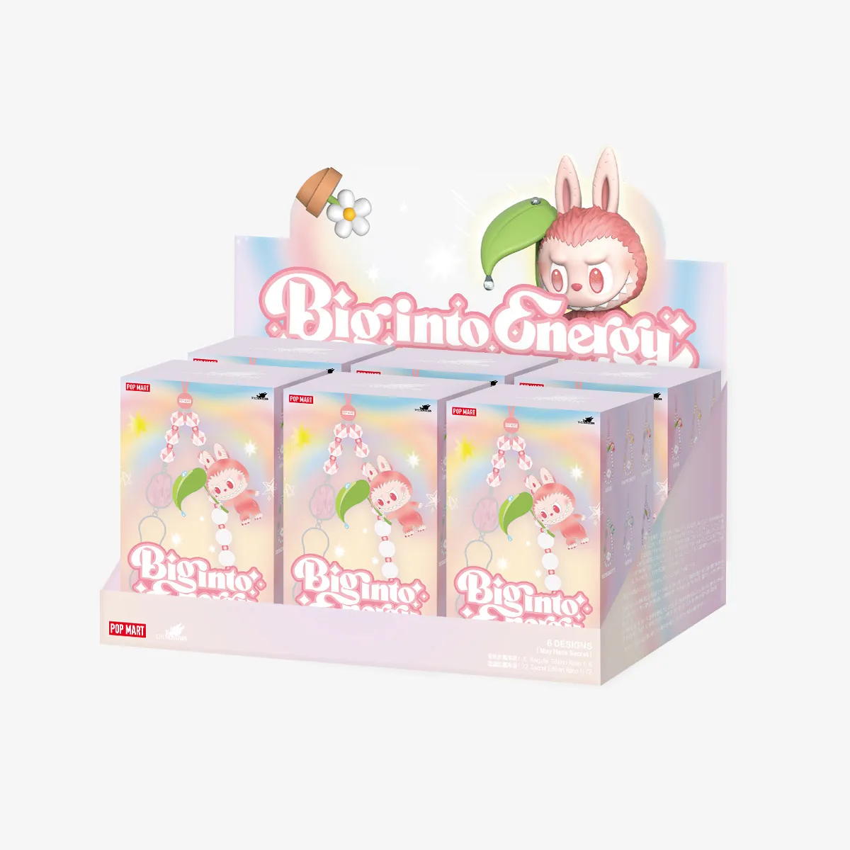 Caja sorpresa de 6 abalorios para teléfono Labubu The Monsters Big Into Energy Caja sorpresa de 6 abalorios para teléfono Labubu The Monsters Big Into Energy