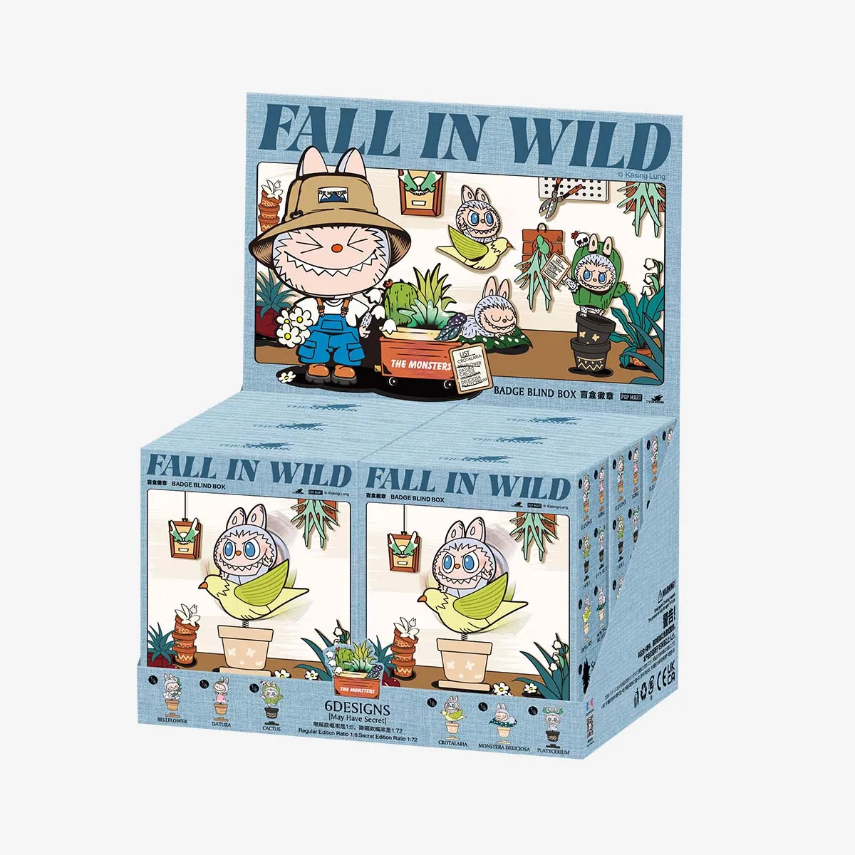 Caja sorpresa de 6 insignias Labubu de la serie Fall In Wild Caja sorpresa de 6 insignias Labubu de la serie Fall In Wild