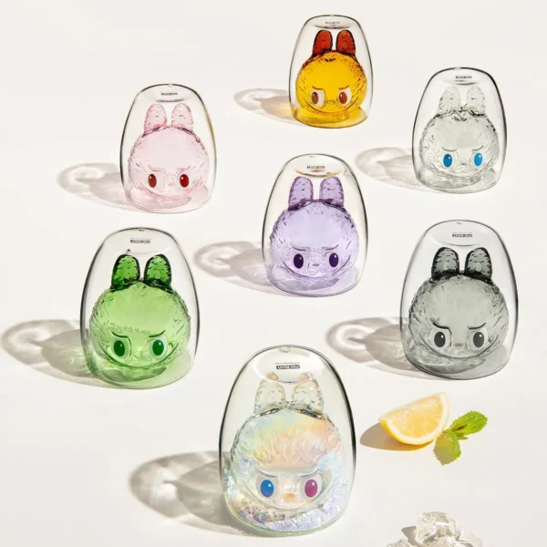 Caja sorpresa de vidrio de doble pared Labubu The Monsters Cheers Series (6 piezas) 7