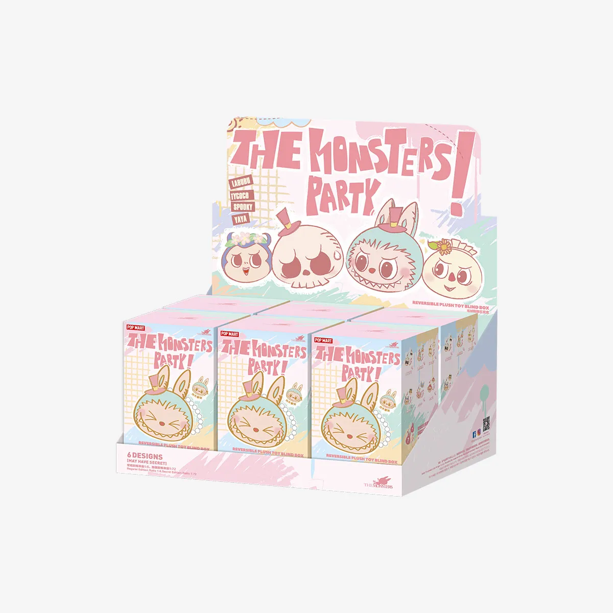 Cajas sorpresa de peluche reversible Labubu The Monsters Party (6 unidades) Cajas sorpresa de peluche reversible Labubu The Monsters Party (6 unidades)