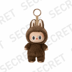 Colgante de peluche de vinilo de Labubu The Monsters Tasty Macarons Castaña y Cacao