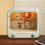 Contenedor de exhibición luminoso para televisor Labubu The Monsters Catch Me 2