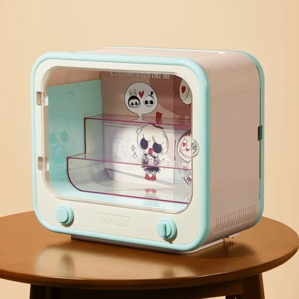 Contenedor de exhibición luminoso para televisor Labubu The Monsters Catch Me 3