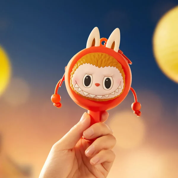 Estuche para auriculares con sonajero de tambor Labubu The Monsters 4