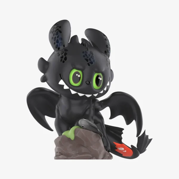 Figura de Labubu The Monsters: Cómo entrenar a tu dragón negro 1