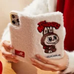 Funda de felpa para iPhone con diseño abatible de la serie clásica THE MONSTERS 1