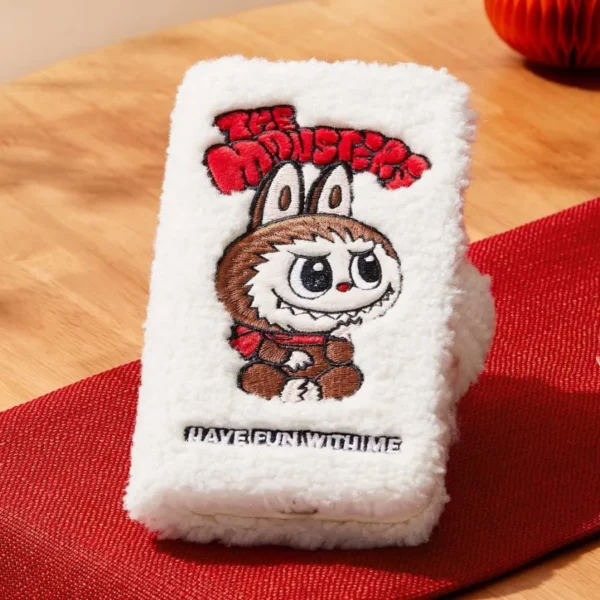 Funda de felpa para iPhone con diseño abatible de la serie clásica THE MONSTERS 4