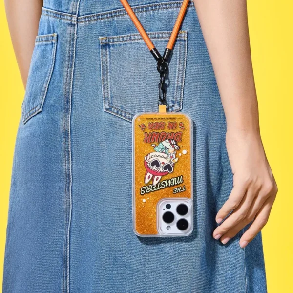 Funda para iPhone de la serie LOS MONSTRUOS Labubu Borracho en el Mar 2