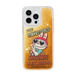 Funda para iPhone de la serie LOS MONSTRUOS Labubu Borracho en el Mar