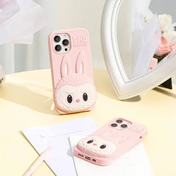 Funda rosa para iPhone LOS MONSTRUOS 1