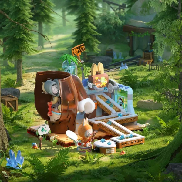 LOS MONSTRUOS Base secreta del bosque Bloques de la serie Rolling Gems 1