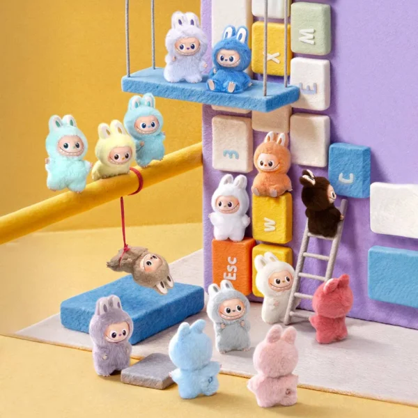 LOS MONSTRUOS Serie Pin for Love – Colgante de peluche de vinilo Caja ciega completa 5