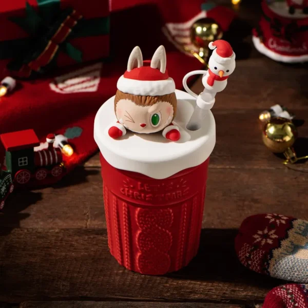 LOS MONSTRUOS Serie Vamos a Navidad Vaso de Pajita 2