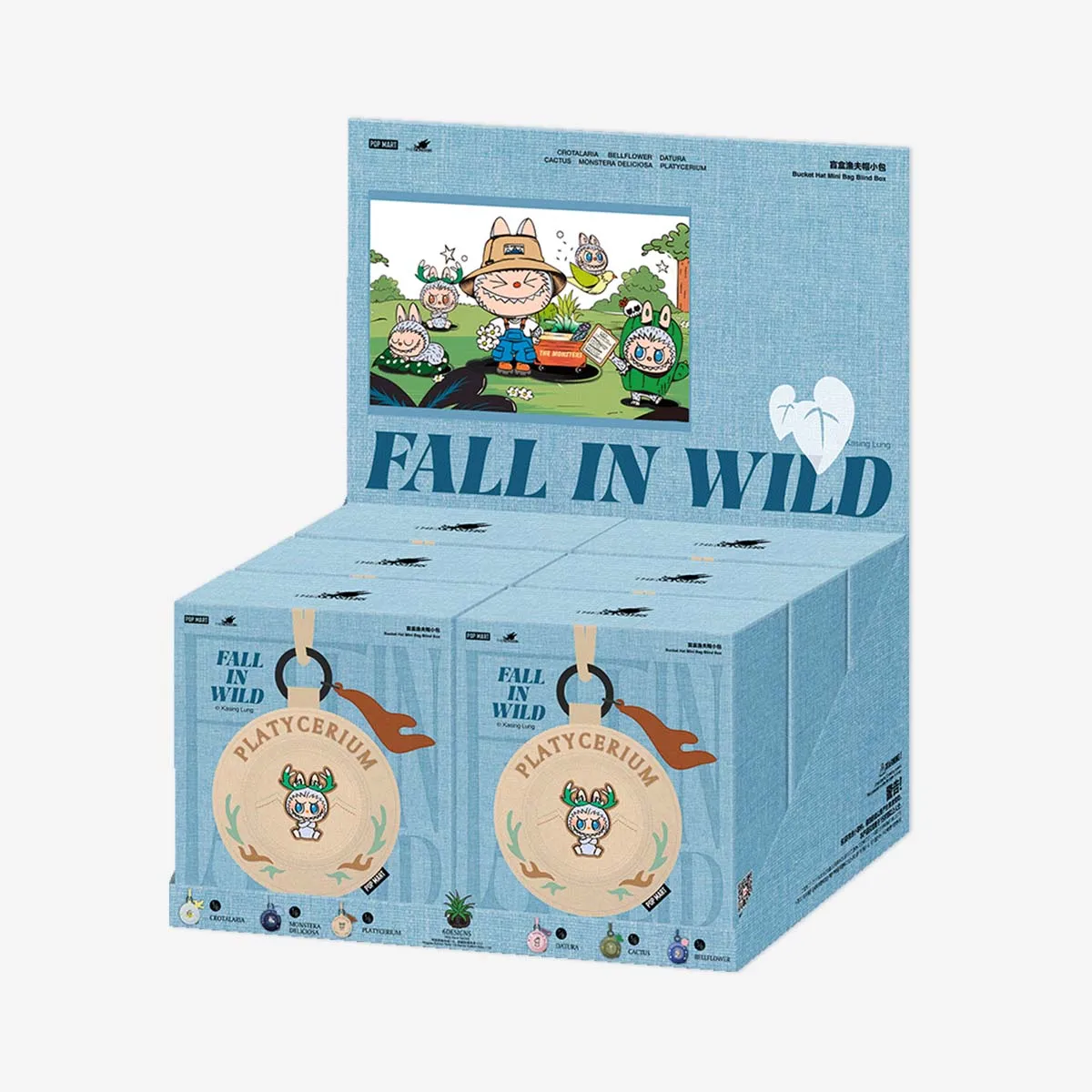 Labubu The Monsters Fall In Wild Bucket Hat Mini Bag 6 piezas Caja sorpresa Labubu The Monsters Fall In Wild Bucket Hat Mini Bag 6 piezas Caja sorpresa
