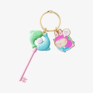 Llavero con colgante de la serie Constelación de Piscis de Labubu