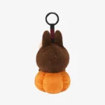 Llavero de peluche de vinilo con forma de calabaza sentada para fiesta de Halloween de Labubu 2