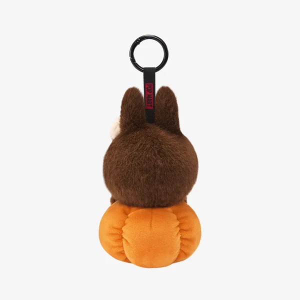 Llavero de peluche de vinilo con forma de calabaza sentada para fiesta de Halloween de Labubu 2