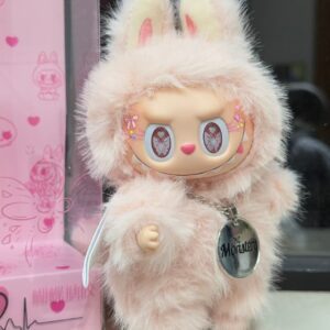 Mariposa rosa de moda de vinilo de peluche