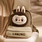 Mochila clásica Labubu de forro polar bereber marrón 1