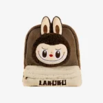 Mochila clásica Labubu de forro polar bereber marrón