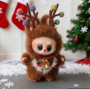 Muñeco de peluche Labubu transfronterizo Popula Brown