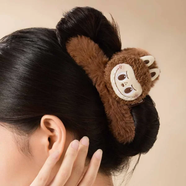 Pinza para el pelo de peluche clásica de Labubu The Monsters 1