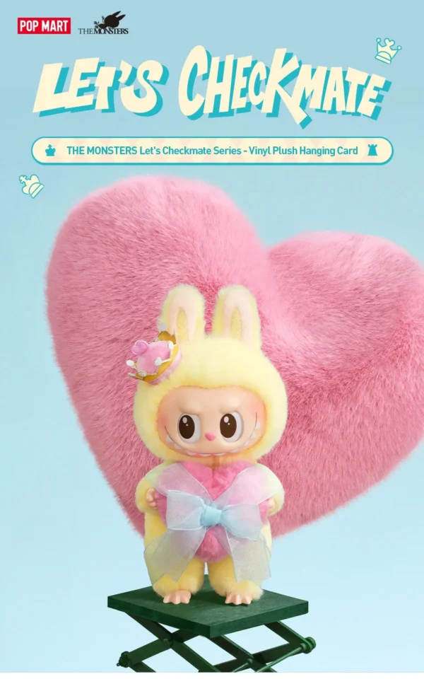 Tarjeta colgante de vinilo de peluche de la serie Let’s Checkmate de LOS MONSTRUOS 6