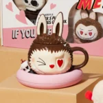 Taza de cerámica de la serie Labubu The Monsters Atrápame si te gusto 3