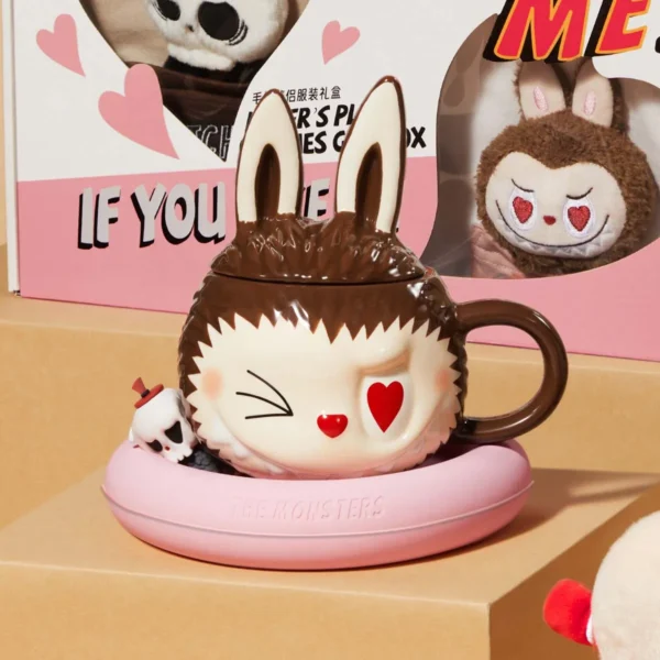 Taza de cerámica de la serie Labubu The Monsters Atrápame si te gusto 3